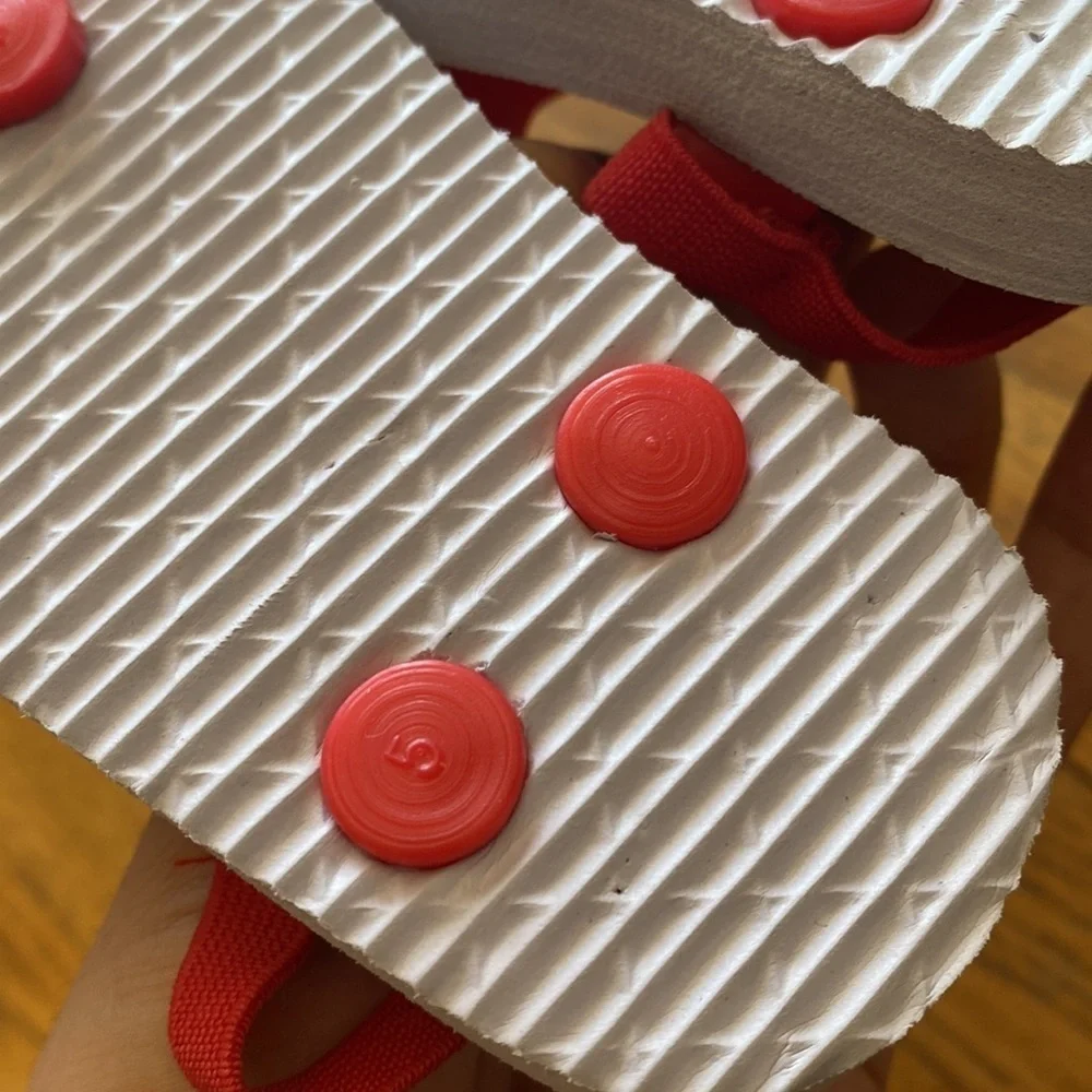 Mickey Mouse Red Sandals Unisex Size 5